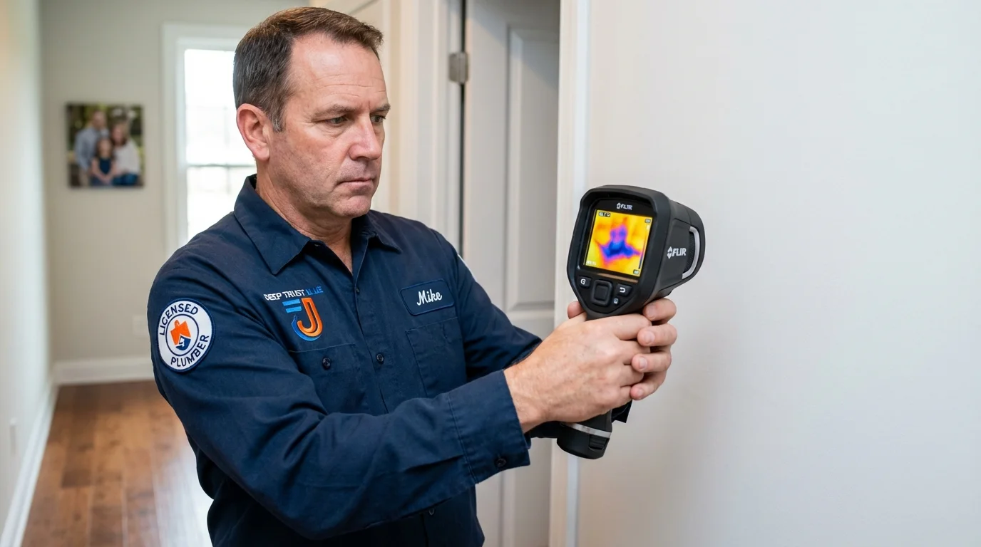 Thermal imaging leak detection by Johns Plumbing LLC in Rensselaer